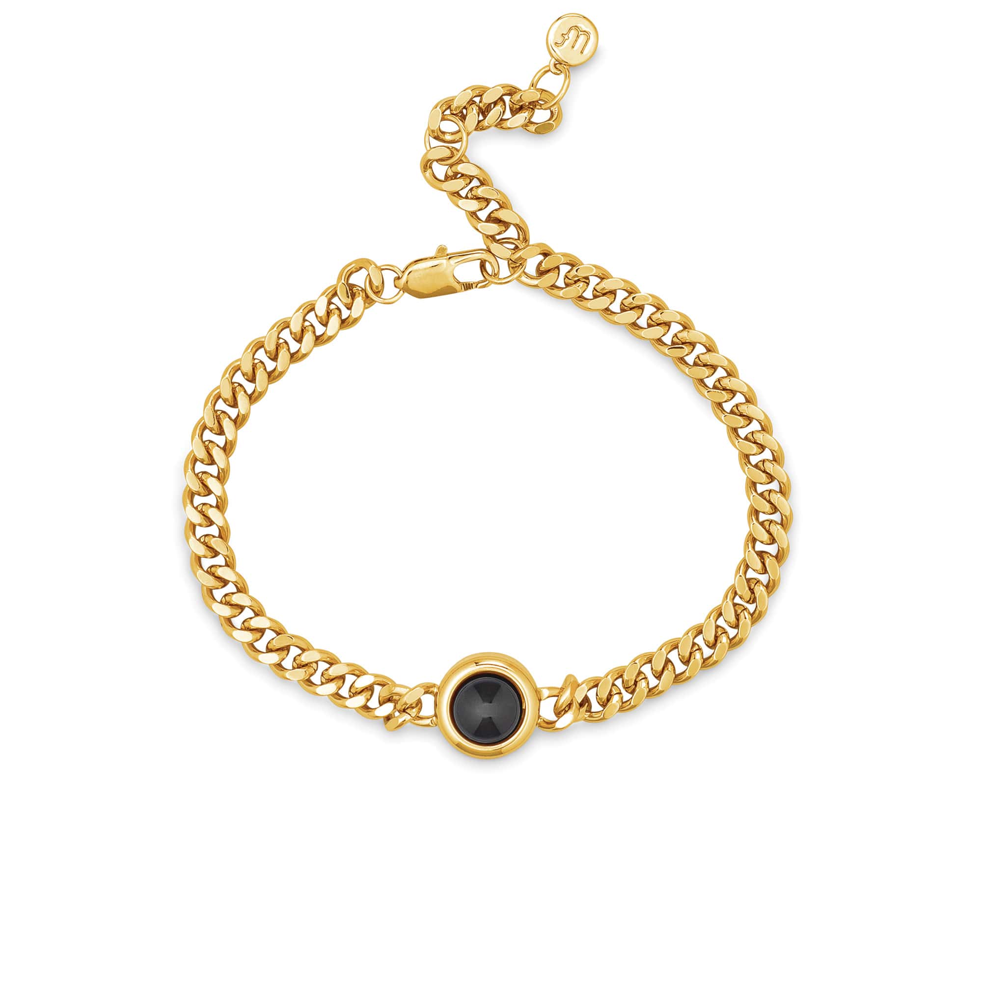 Personalized Curb Chain Photo Bracelet - Image 3