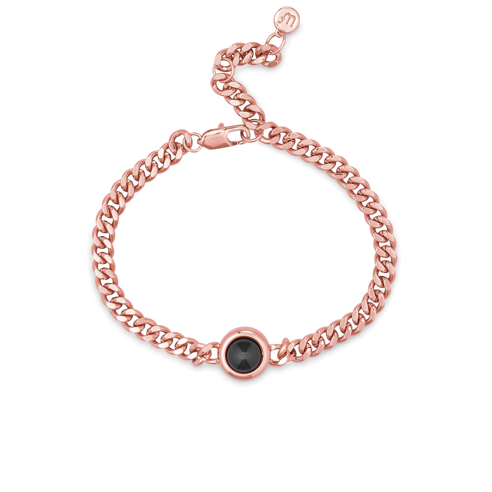 Personalized Curb Chain Photo Bracelet - Image 4