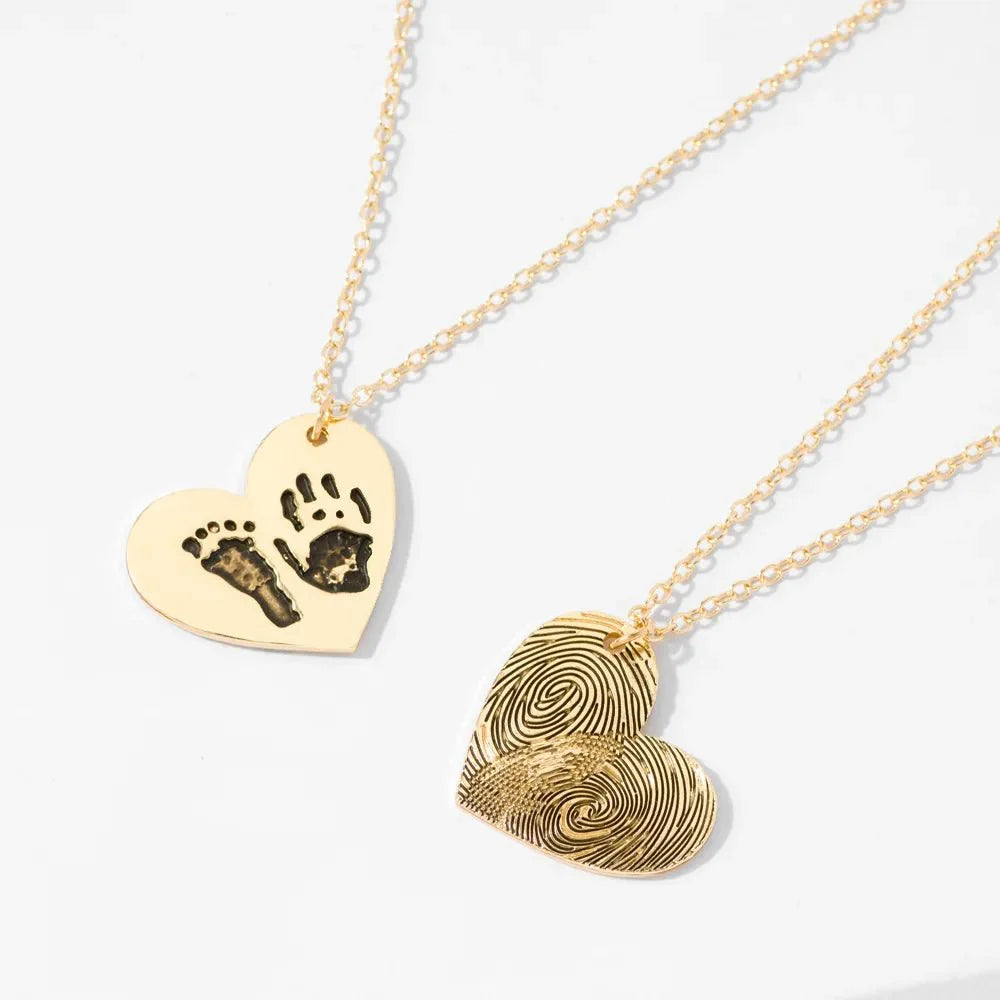 Custom Fingerprint Necklace with Engraved Name - Image 13