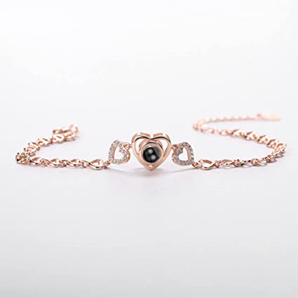Custom Photo Projection Heart Fashion Bracelet - Image 5