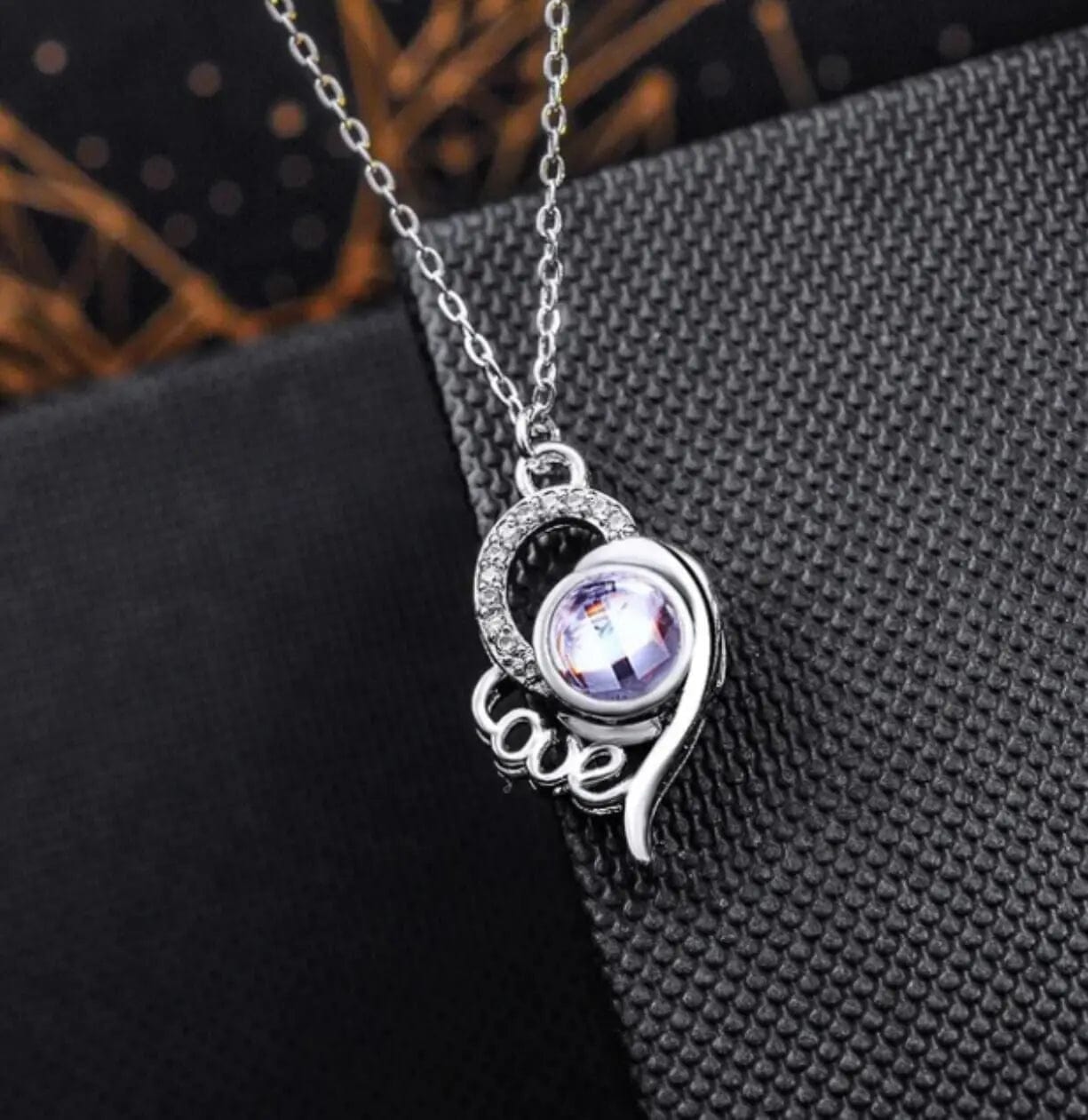 Custom Photo Projection Love Necklace - Image 3