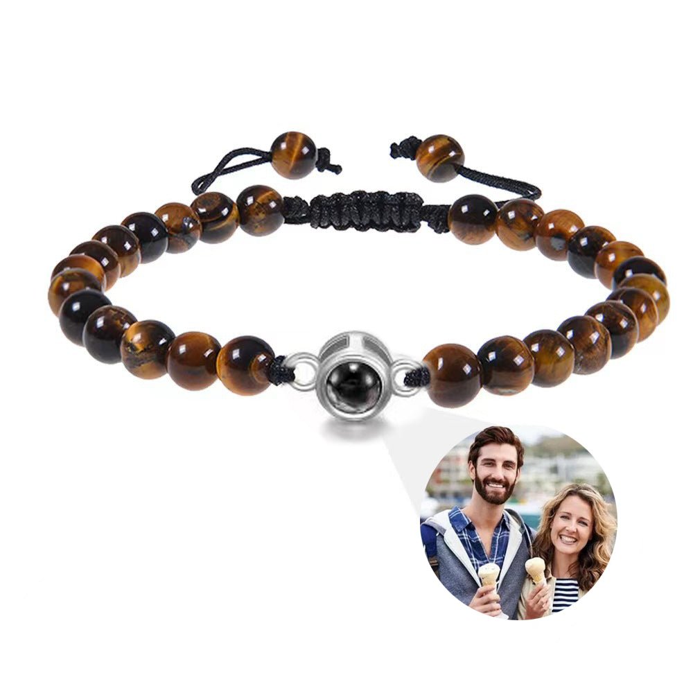 Customised Frosted Stone Projection Bracelet - Image 4