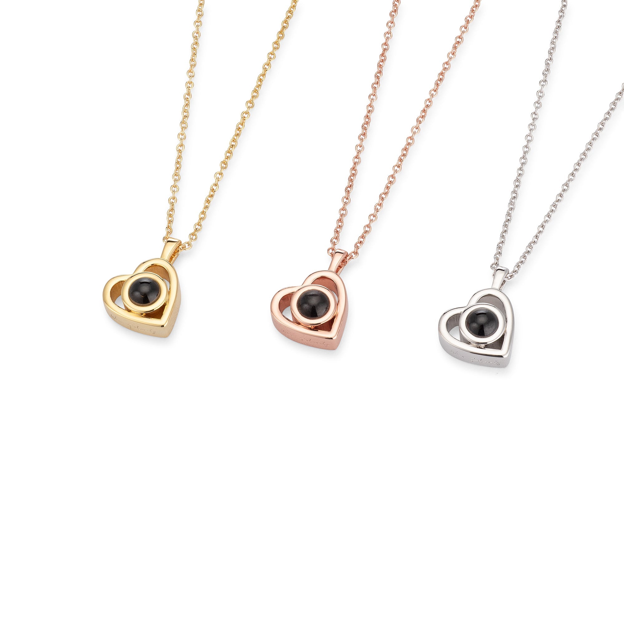 Personalized Heart Photo Necklace - Image 5