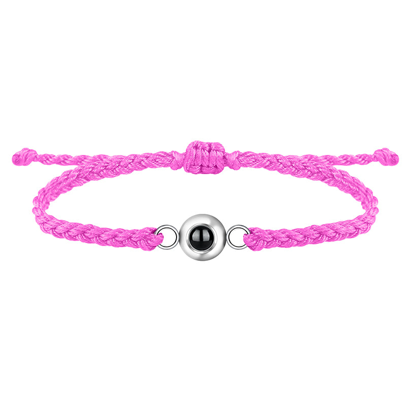 Personalized Circle Photo Bracelet - Image 8